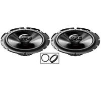 Pioneer car speakers 6.5" 17cm for Juke Rear Doors + Adaptor pods 300W