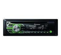 Pioneer DEH-150MPG CD RDS Tuner with WMA/MP3 playback and front illuminated Aux-In (Green)