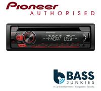 Pioneer DEH-S120UB USB MP3 AUX 1 Pre Out Car CD Stereo Radio Player Red Display