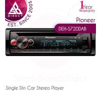 Pioneer DEH-S720DAB Single Din Car Stereo CD Tuner│Media Player│DAB+│Bluetooth