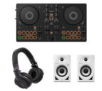 Pioneer DJ | AlphaTheta House Party Bundle: DDJ-FLX2, HDJ-CUE1, DM-40D-W