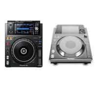 Pioneer DJ XDJ-1000 MK2 including Prodector dust cover
