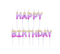 Pioneer Europe 15824 Happy Birthday Candle, Rose Gold Ombre