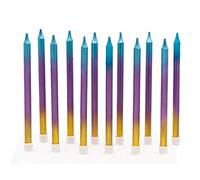 Pioneer Europe 15829 Set of Candles, Rainbow Ombre