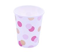 PIONEER EUROPE 15929 Pink & Gold Cups Paper 250ML 8CT Party Tableware