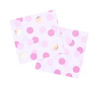 PIONEER EUROPE 15933 Pink & Gold DOTS Napkins Paper Three-PLY 16CT Party Tableware