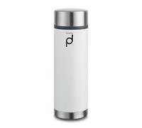Pioneer Flasks HW-350W Vacuum Insulated Leak Proof Drinkpod Capsule Flask, Stainless Steel, White, 21 x 7 x 7 cm