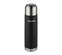 Pioneer Flasks Stainless Steel Metal Vacuum Flask, Black, SVB500, 500 ml, 0.5 L