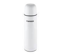 Pioneer Flasks Stainless Steel Vacuum Insulated Leakproof Flask 8 Hot 24 Hours Cold 500ml, 0.5L, White