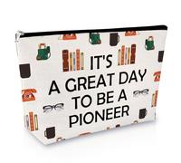 Pioneer Gift Makeup Bag for Women JW Ministry Present Pioneer School Gift for Pioneers Cosmetic Bag Pioneers Student Gifts for Daughter Sister Friend Funny Birthday Christmas Graduation Gifts