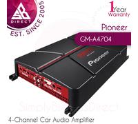 Pioneer GM-A4704 4-Channel Bridgeable Car Audio Amplifier│520W Max Power│Black