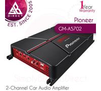 Pioneer GM-A5702 2-channel Bridgeable Car Audio Amplifier│Bass Boost│1000W│Black