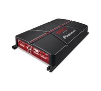 Pioneer GM-A6704 4-Channel Bridgeable Amplifier with Bass Boost,Black/red