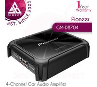 Pioneer GM-D8704 4-Channel Bridgeable Car Audio Amplifier│D-Class│1200W│InUK
