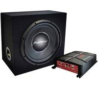 PIONEER GXT-3730B - Subwoofer and amplifier package - 30 cm subwoofer in sealed enclosure and a 2-channel bridgeable amplifier