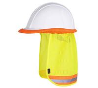 Pioneer Hi Vis Hard Hat Sun Shade - Cooling Mesh Prevents Heat Fatigue & Offers Sun Protection for Construction Workers