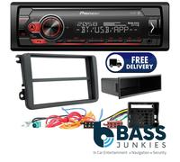 VW Caravelle Pioneer Mechless USB AUX Bluetooth Car Stereo Steering Wheel Kit