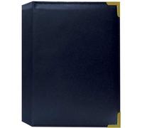 Pioneer Mini Oxford Bound Photo Album, Solid Color Sewn Leatherette Covers with Brass Accent Corners, Holds 24 4x6" Photos, 1 Per Page, Color: Navy Blue.