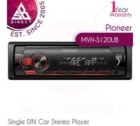 Pioneer MVH-S120UB Single DIN Car Stereo Player│USB│Aux-In│Android│Radio│Flac