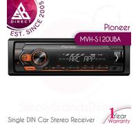 Pioneer MVH-S120UBA Mechless MP3 Aux USB iPod iPhone Android Amber Illumination