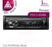 Pioneer MVH-S120UBW Single Din Car MultiMedia Player│Aux│USB│Flac│Mechafree