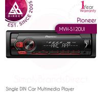 Pioneer MVH-S120UI Single DIN Car Multimedia Player│Radio│USB│Aux-In│Android