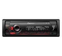 Pioneer MVH-S420DAB 1-DIN receiver with DAB/DAB+, Bluetooth, Red illumination, USB, Spotify, Pioneer Smart Sync App and compatible with Apple and Android devices.