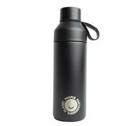 Pioneer Ocean Bottle 500ml - Sun Orange, 500ml, BPA-Free Material, Recycled Thermos, Dual Opening (Black)