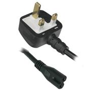 Pioneer/Onkyo Mains Cord made by UK Volex 1.5M Fused (5 Amp) Figure 8 C7 Power Cable with moulded 3pin UK Plug. Asta Approved and Verified