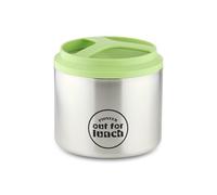 Pioneer HIB-1000/G Vacuum Insulated Lunch Box, Leak-Proof Food/Soup Flask with Extra Wide Opening, 4 Hours Hot 8 Hours Cold, 18/10 Stainless Steel - Green, 1 Litre