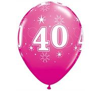 Pioneer Party 53464 Balloons, Pink, 30th Sparkle Latex 11-Inch