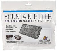 Pioneer Pet Replacement Filters for Plastic Drinking Fountains, Pack of 3