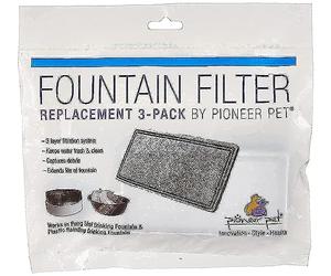 Pioneer Pet Replacement Filters for Plastic Drinking Fountains, Pack of 3
