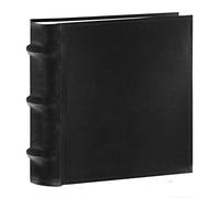 Pioneer Photo Albums 100-Pocket European Bonded Leather Photo Album for 4 by 6-Inch Prints, Black