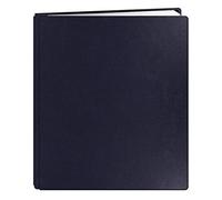 Pioneer Photo Albums 20-Page Family Treasures Deluxe Navy Blue Bonded Leather Cover Scrapbook for 8.5 x 11-Inch Pages