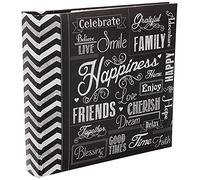 Pioneer Photo Albums 200-Pocket Chalkboard Happiness inches Theme Photo Album for 4 x 6 inches Prints, Paper, 200 Pocket