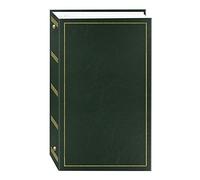 Pioneer Photo Albums 3-Ring Album 204 Pockets Hold 4x6 Photos, Hunter Green, Faux Leather