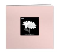 Pioneer Photo Albums 8"x8" Fabric Frame Post Bound Scrapbook, Blush Pink