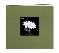Pioneer Photo Albums Book Cloth Cover Post Bound Album, 8 x 8 inches, Herbal Green, fabric, 8"X8"