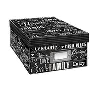 Pioneer Photo Albums Photo Storage Box, Chalkboard, Chalkboad Happiness Design