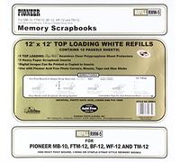 Bulk Buy: Pioneer Postbound Top Loading Page Protectors 5/Pkg 12"X12" (With White Inserts) RMW5 (3-Pack)
