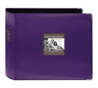 Pioneer Photo Albums Scrapbook, Faux Leather, Bright Purple