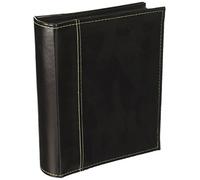 Pioneer Photo Albums SU-246/BK 208 Pocket Sewn Faux Suede and Leatherette Cover Album for 4 by 6-Inch Prints, Black