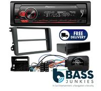 PIONEER S110UB Mechless USB AUX Stereo & Steering Wheel Kit To Fit VW Golf MK6