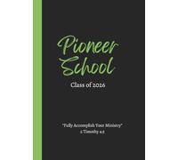 Pioneer School Class: JW Notebook and Pioneer Service School Gift, Fully Accomplish Your Ministry, Black