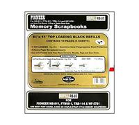 Pioneer Scrapbook Refill Page 8.5x11 5pc Black
