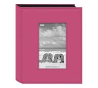 Pioneer Sewn Frame Photo Album 7 inches x 9 inches 200 Pockets-Bright Pink,