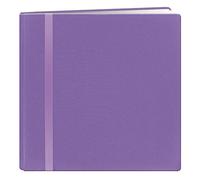 Pioneer Snapload 12x12 Fabric Ribbon Scrapbook, Purple, Paper