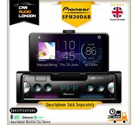Pioneer SPH-20DAB Next generation 1-DIN receiver with DAB/DAB+ Digital Radio, Bluetooth, USB and Spotify. Connects to iPhone & Android devices.