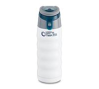 Pioneer Stainless Steel Sports Flask, Double Wall Vacuum Insulated Drinks Bottle, 350ml, White